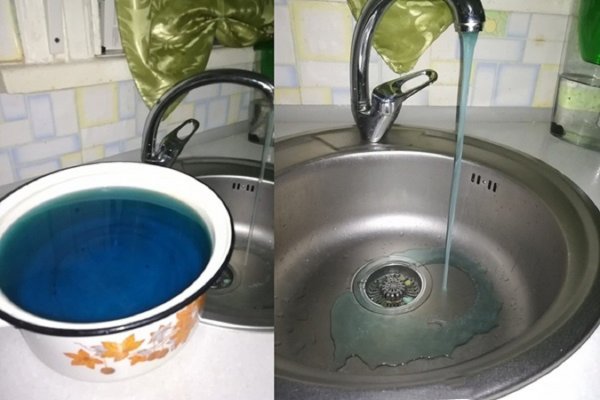 Жители Новочеркасска испугались синей воды из крана