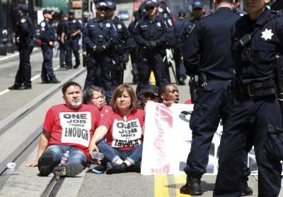 В Сан-Франциско арестовали десятки протестующих