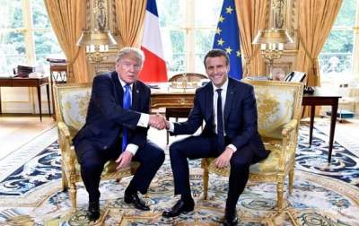 Трамп встретился с Макроном в Париже