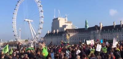 В Лондоне протестующие перекрыли мосты: названа причина
