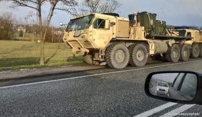 В Польше столкнулись военные автомобили США: есть раненые