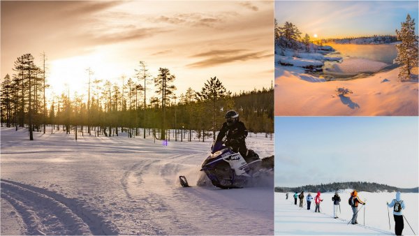 За снегом в Карелию: Лыжные туры и снегоходы притягивают россиян к Сямозеру