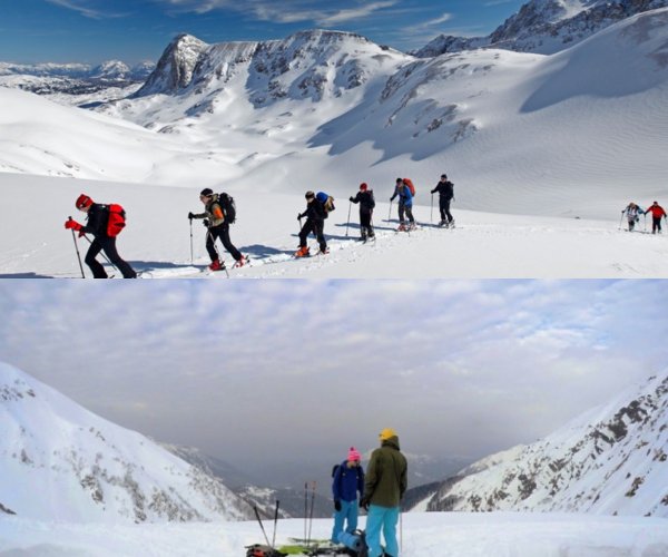 В обход снежных лавин: Экстремальные лыжные походы на Бзерпинский карниз открыты для смельчаков